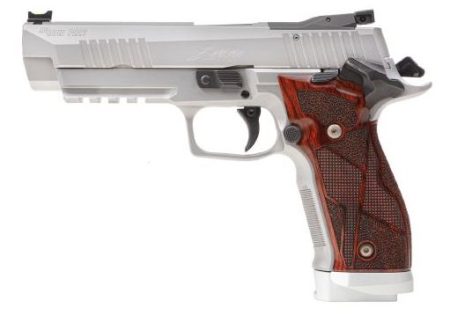 SIG SAUER - SIG SAUER P226 X-Five Classic 9mm Semi-Auto Pistol with Stainless Finish and Custom Hogue Cocobolo Grips