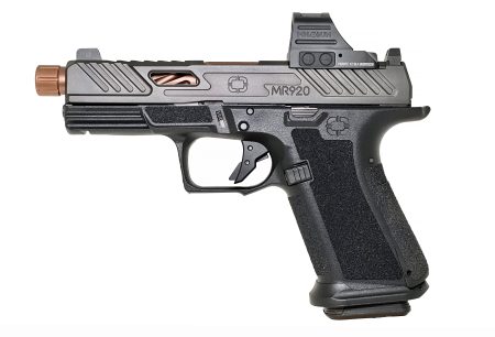 Shadow Systems - Shadow Systems MR920 Elite 9mm Semi-Auto Pistol with Optics-Ready Elite Slide and Spiral Fluted Bronze Barrel