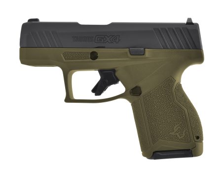 Taurus - Taurus GX4 9mm Semi-Auto Pistol with OD Green Polymer Frame, 11+1 Capacity