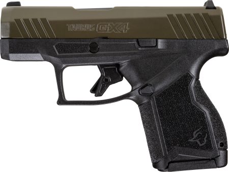 Taurus - Taurus GX4 9mm Semi-Auto Pistol with Mil-Spec Green Cerakote Finish and 11+1 Capacity