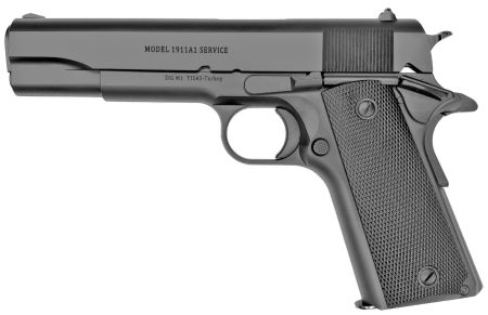 Tisas - Tisas 1911A1 Service Semi-Auto Pistol in 45 ACP with Black Cerakote Finish