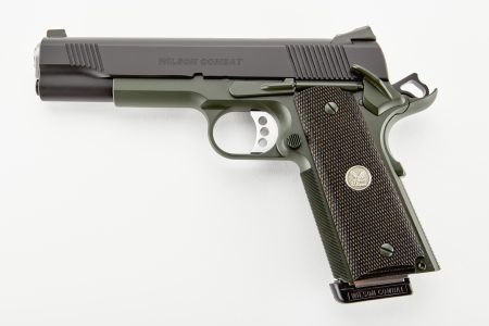 Wilson Combat - Wilson Combat CQB 45 ACP Semi-Auto Pistol with Black Armor-Tuff Finish and Diamond Wood Grips