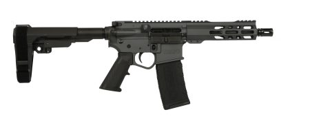 Wise Arms - Wise Arms WA-15B 300 AAC Blackout Semi-Auto Pistol with Sniper Grey Cerakote Finish and SBA3 Pistol Brace