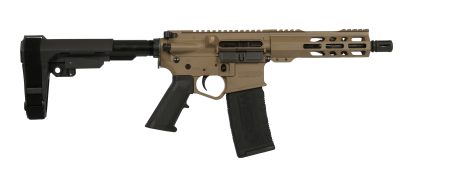 Wise Arms - Wise Arms WA-15B 5.56mm Semi-Auto Pistol with Flat Dark Earth Cerakote Finish and SBA3 Pistol Brace