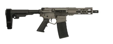 Wise Arms - Wise Arms WA-15B 5.56mm Semi-Auto Pistol with Tungsten Cerakote Finish and SBA3 Pistol Brace