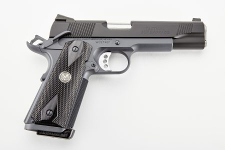 Wilson Combat - Wilson Combat Tactical Supergrade .45 ACP Semi-Auto Pistol with Black Armor-Tuff Finish and Fully-Checkered Cocobolo Grips
