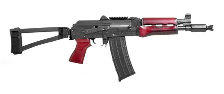 Zastava Arms USA - Zastava Arms USA ZPAP M85 5.56 NATO Semi-Auto Pistol with Serbian Red Furniture and SB Tactical TF1913 Brace