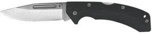 AccuSharp 711C Lockback  3" Folding Clip Point Plain Stainless Steel Blade/Black FRN Handle Includes Allen Wrench