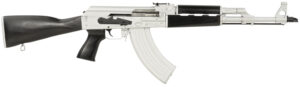 Zastava Arms Usa ZR7762CSB ZPAPM70  7.62x39mm 30+1 16.30" Black Chrome Lined Steel Barrel, Silver Receiver, Black Polymer Handguard, Fixed Dark Walnut Synthetic Stock