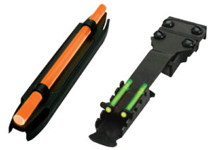 HiViz C3002 C-Series Magnetic Turkey/Deer Sight Set  Black | Orange Fiber Optic Front Sight Green Fiber Optic Rear Sight